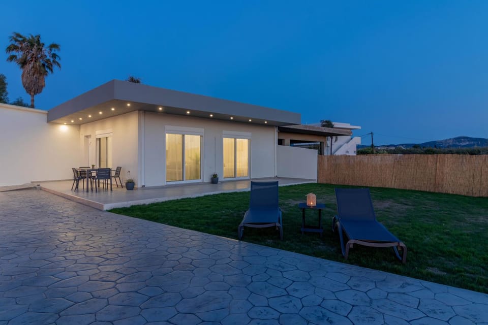 Property building, Patio, Night, sunbed