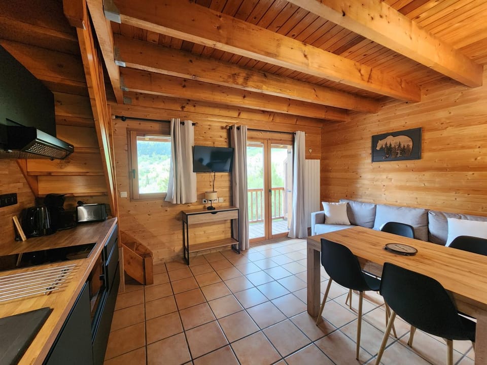 Living room, kitchen