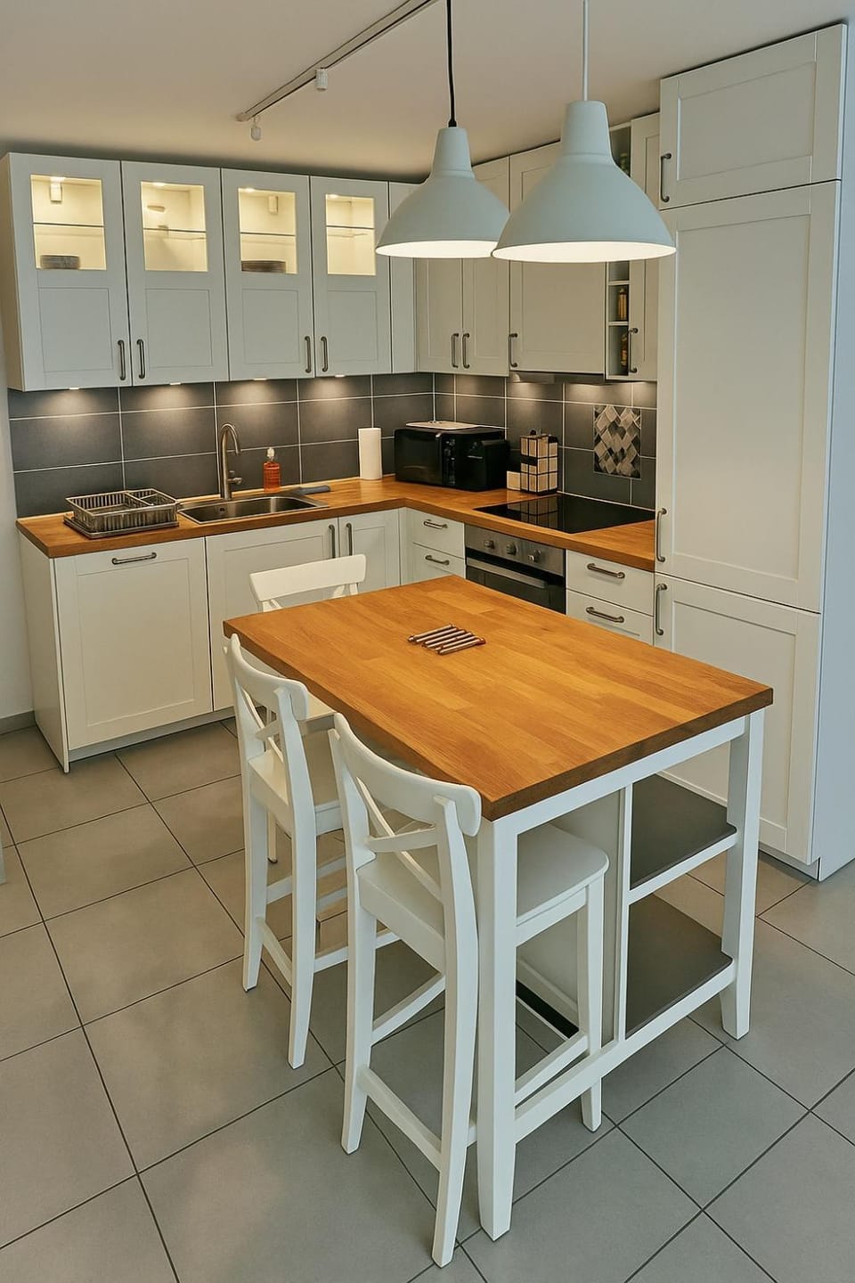 Kitchen or kitchenette, Dining area, minibar, pet friendly, stove, washing machine