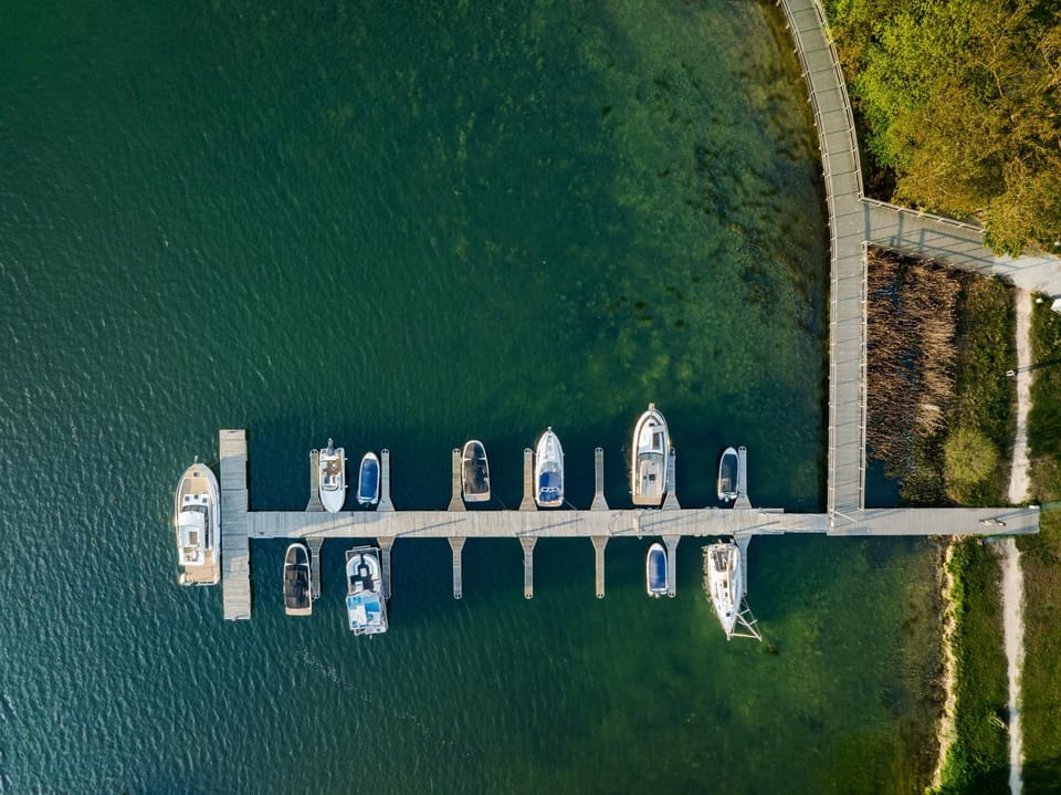 Day, Natural landscape, Bird's eye view, Lake view