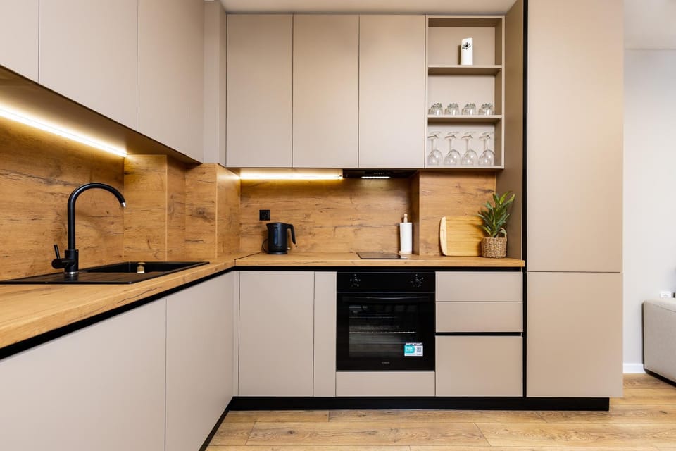 Coffee/tea facilities, Kitchen or kitchenette, dishwasher, minibar, oven, stove, toaster