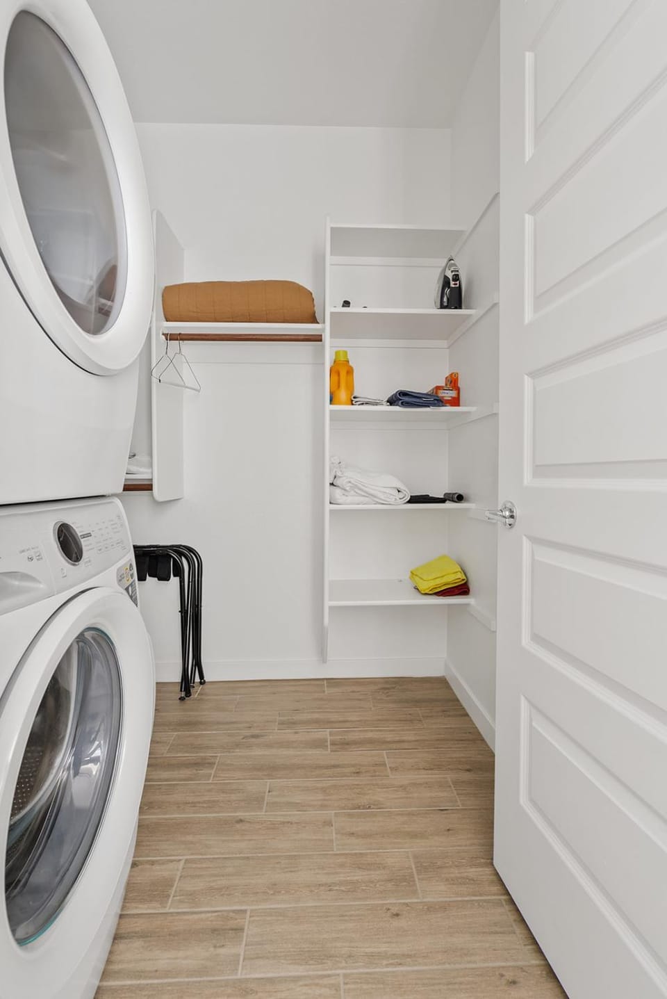 wardrobe, laundry, washing machine, dryer
