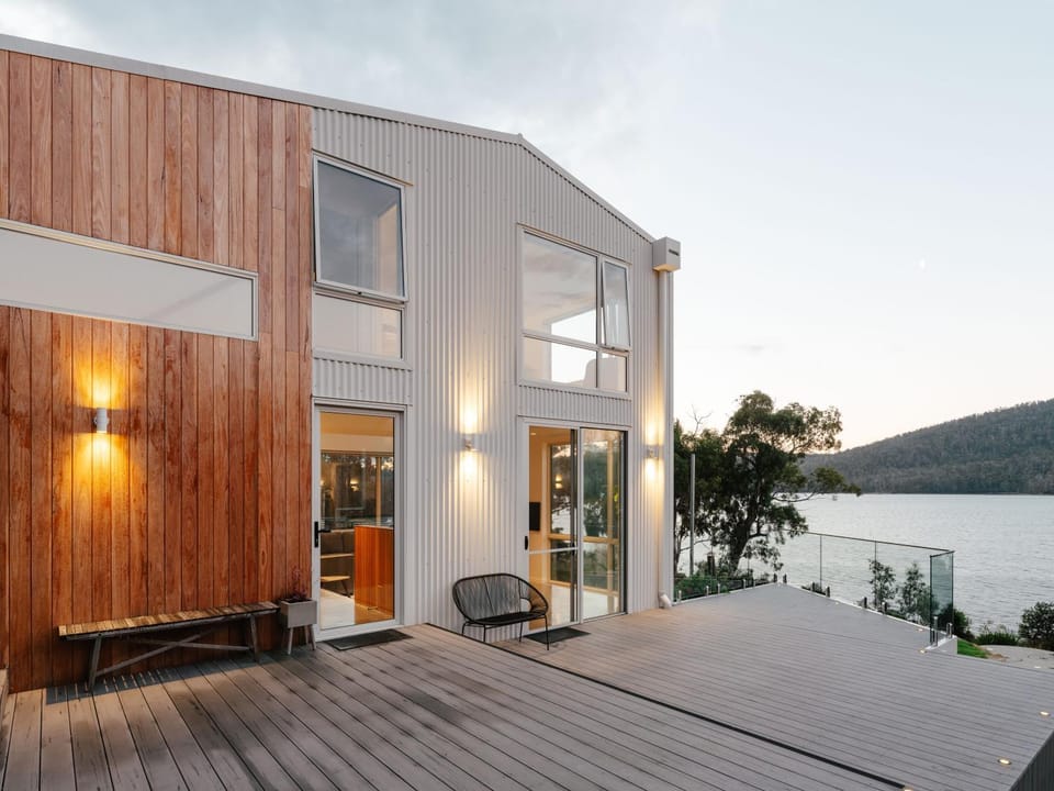 Property building, Patio, Lake view