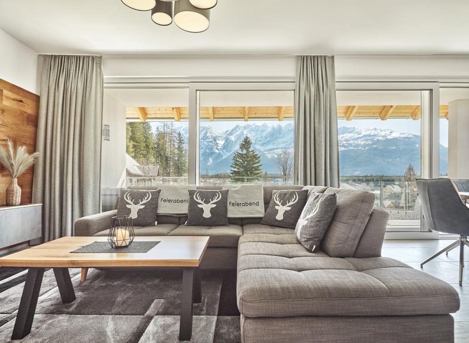 Natural landscape, Living room, Seating area, Mountain view
