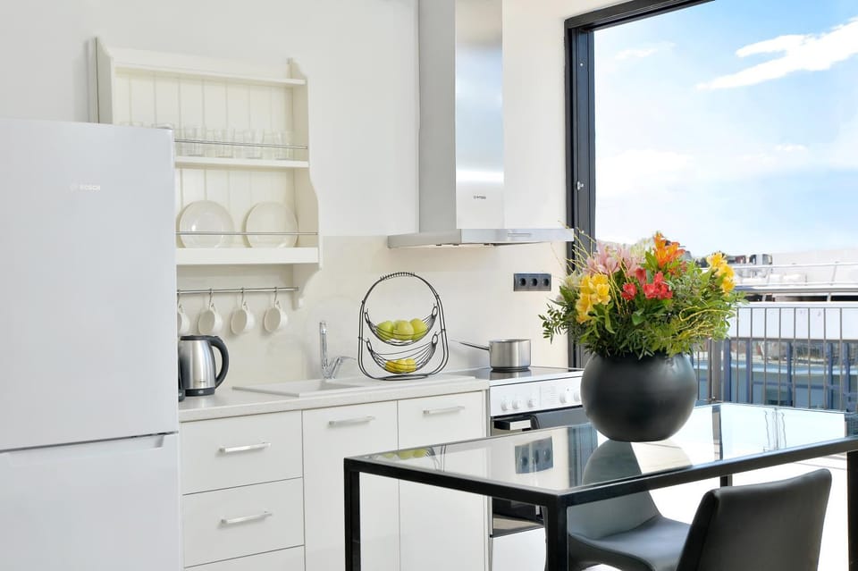 Kitchen or kitchenette, Dining area, oven