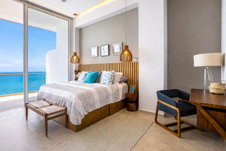 Bedroom, Sea view