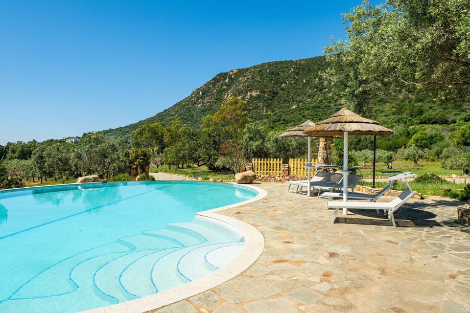 Property building, Living room, Swimming pool