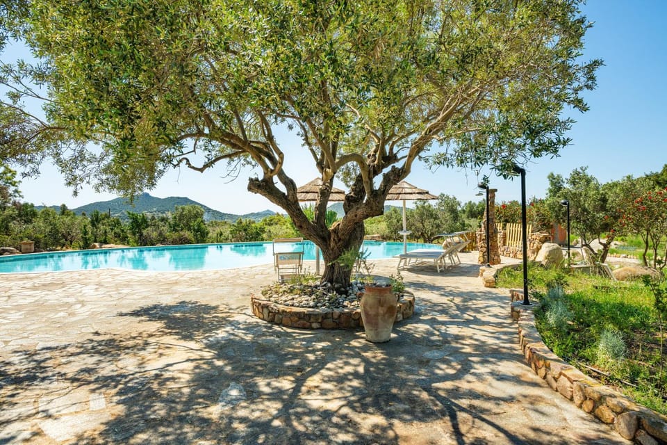 Property building, Living room, Swimming pool
