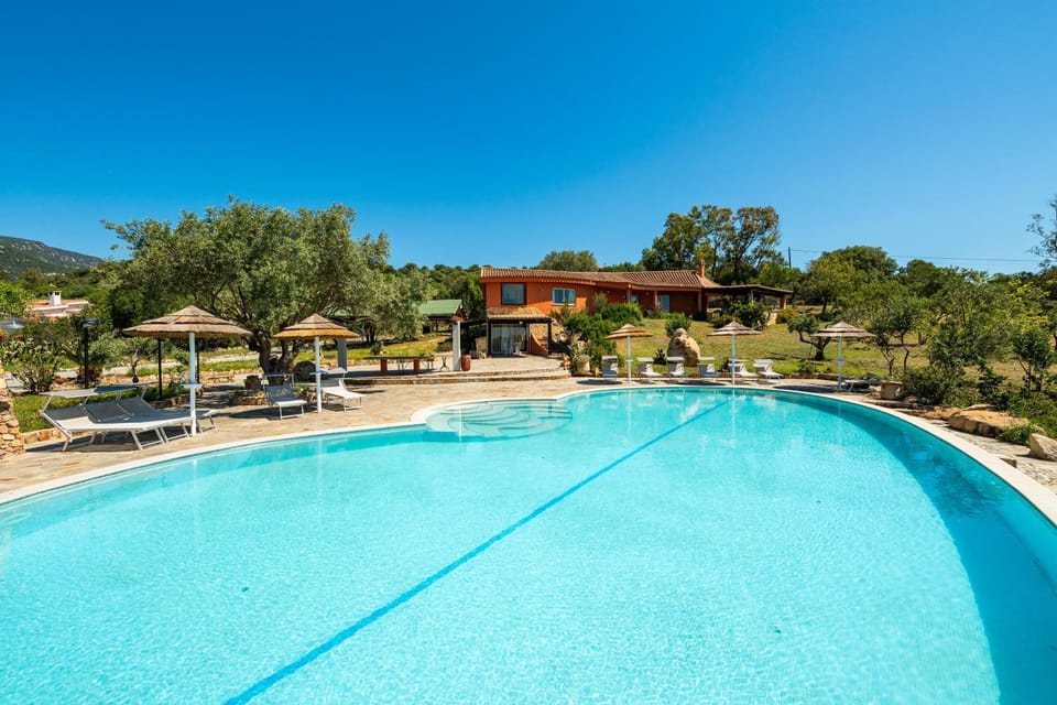 Property building, Living room, Swimming pool