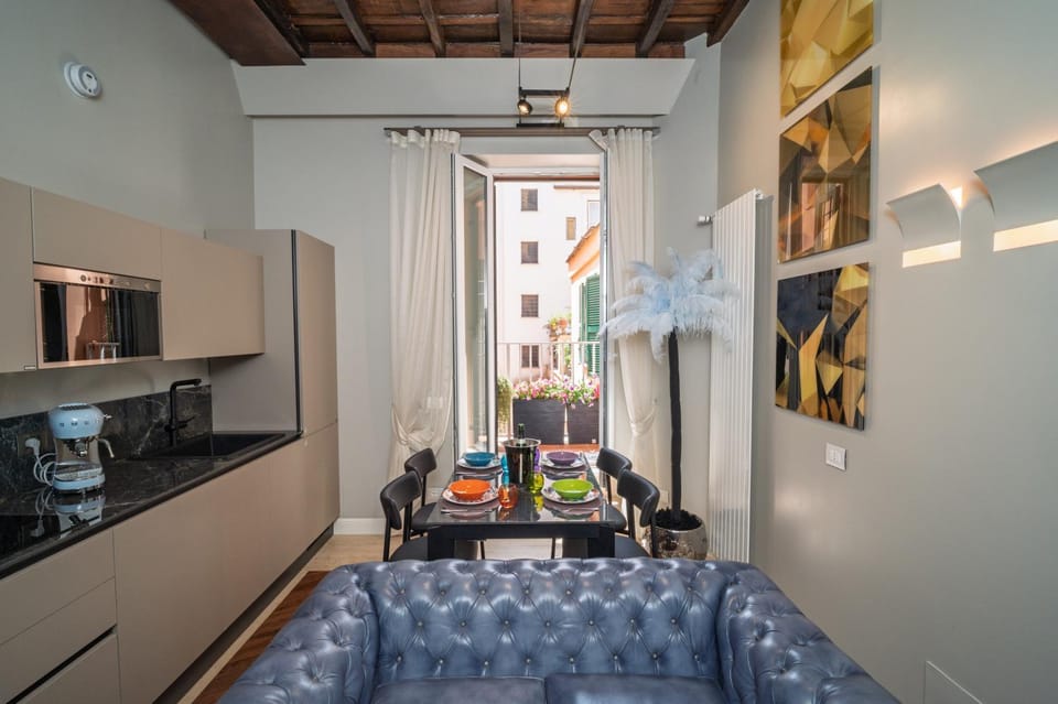 Living room, kitchen