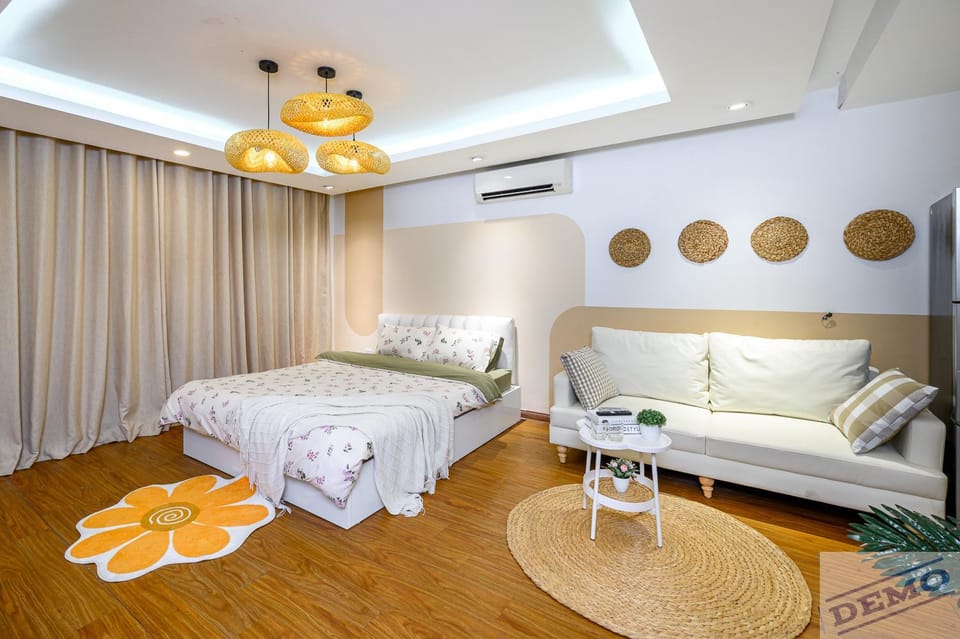 Bed, Living room, Bedroom