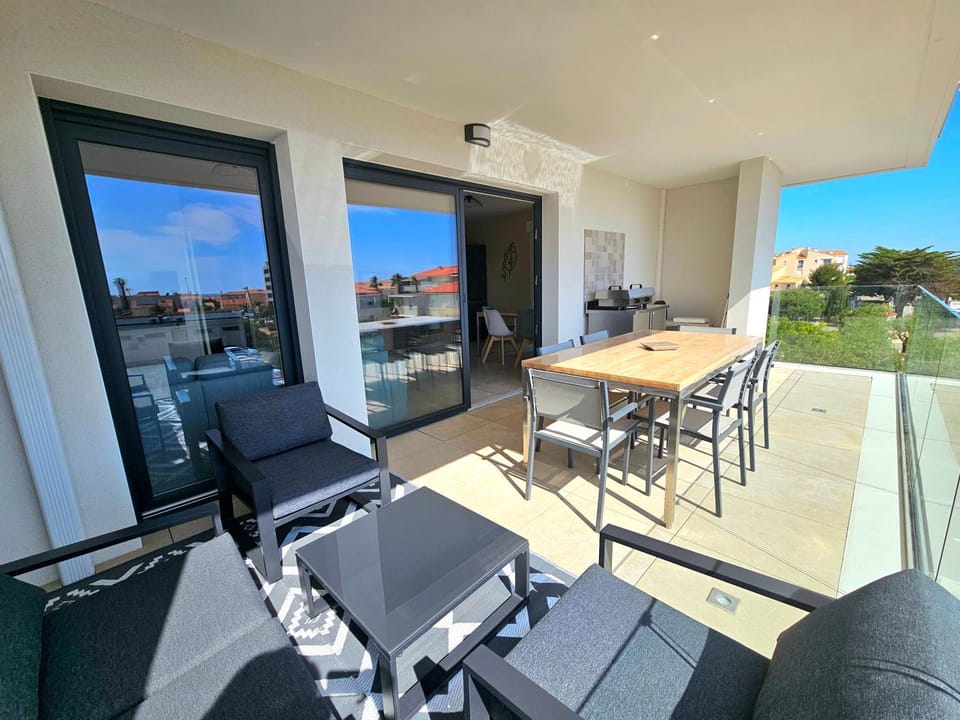 Grand T3 cosy avec terrasse 3mn plage & commerces Apartment in Le Barcarès