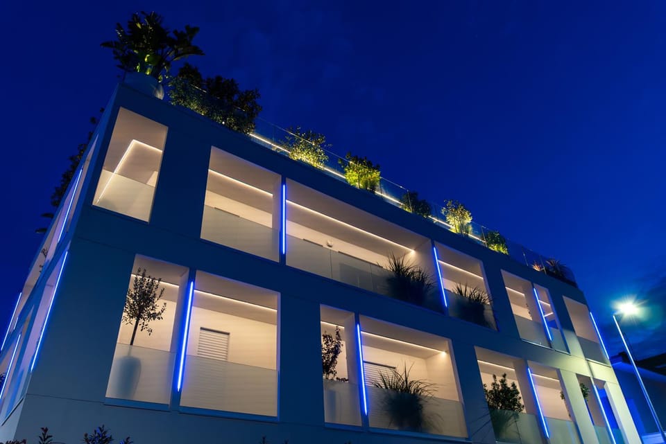 Property building, Night