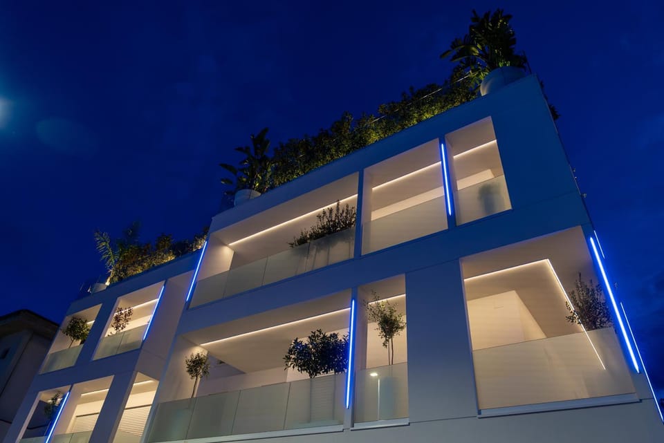 Property building, Night