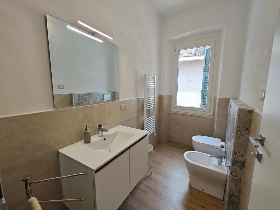 Toilet, Bathroom, bidet, towels