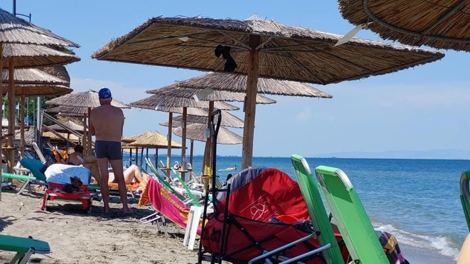 Beach, Sea view, sunbed