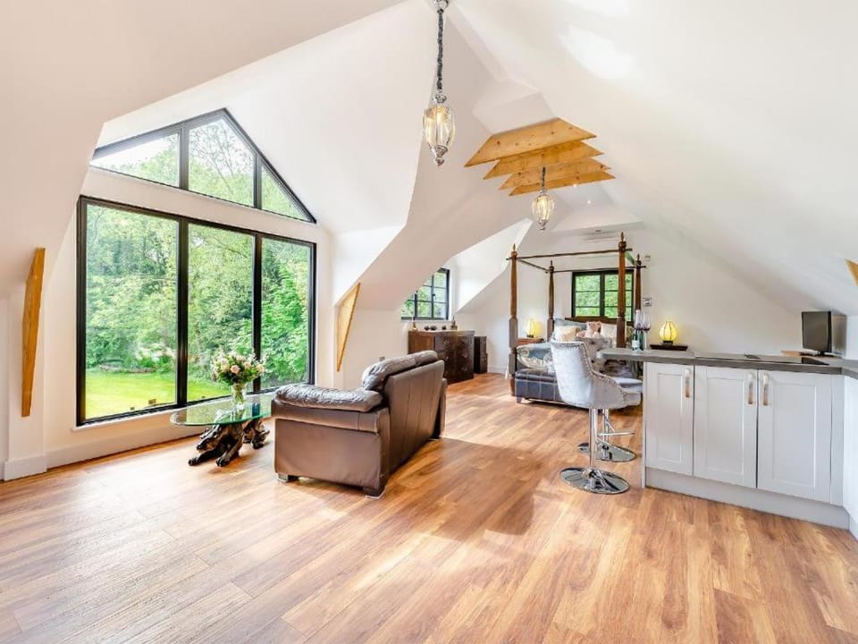 TV and multimedia, Kitchen or kitchenette, Living room, Seating area