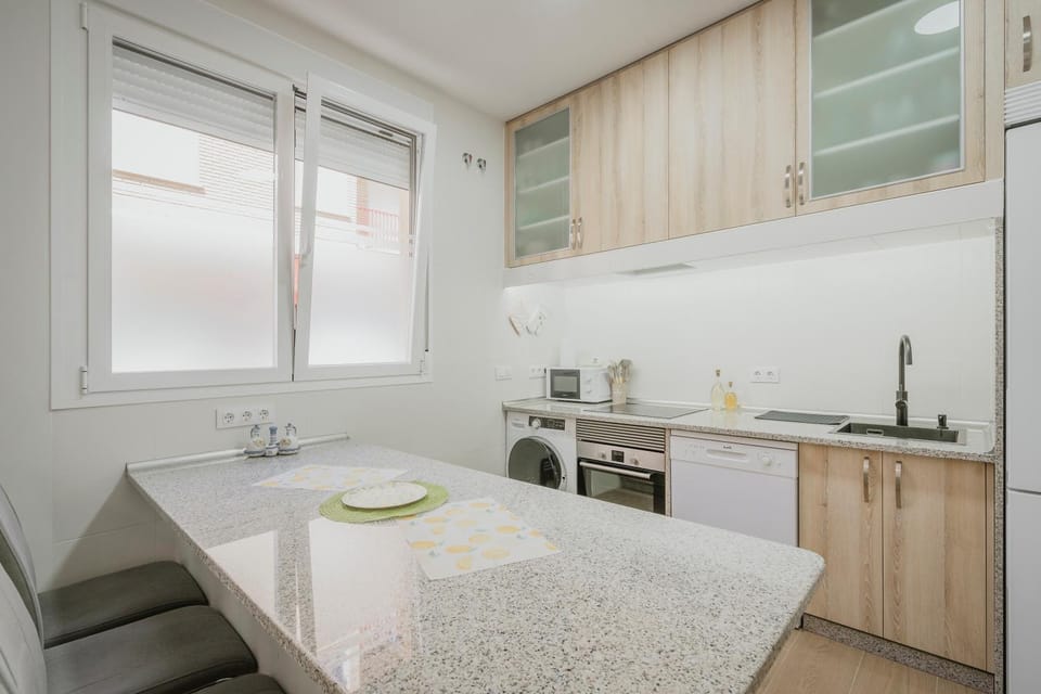 Kitchen or kitchenette, Living room