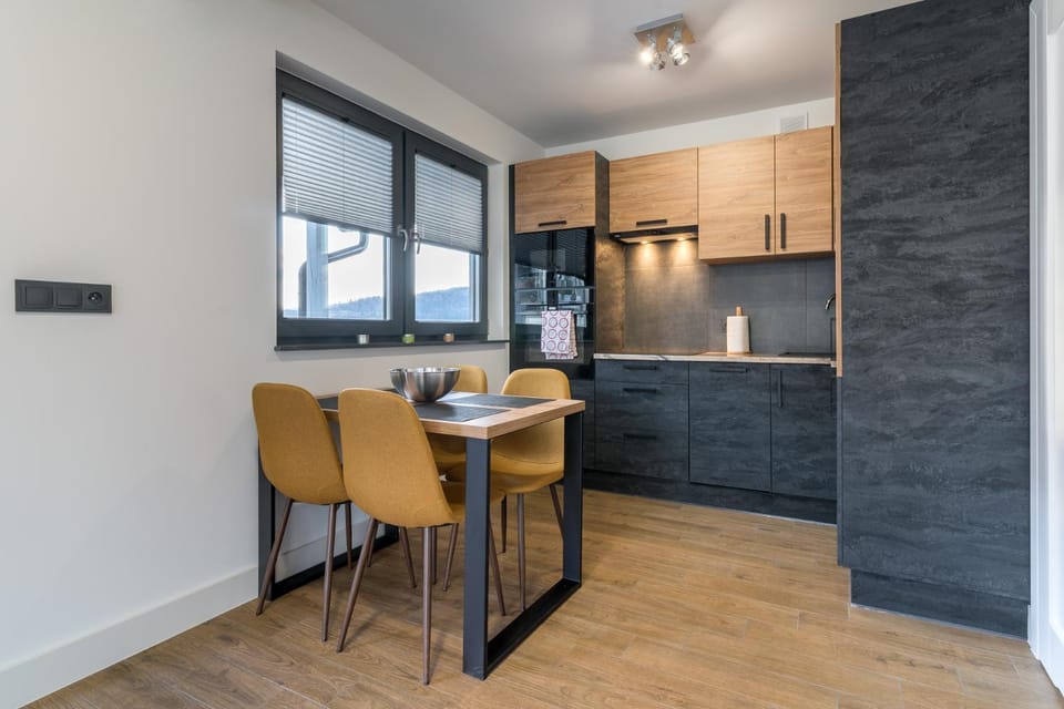 Kitchen or kitchenette, Dining area, stove