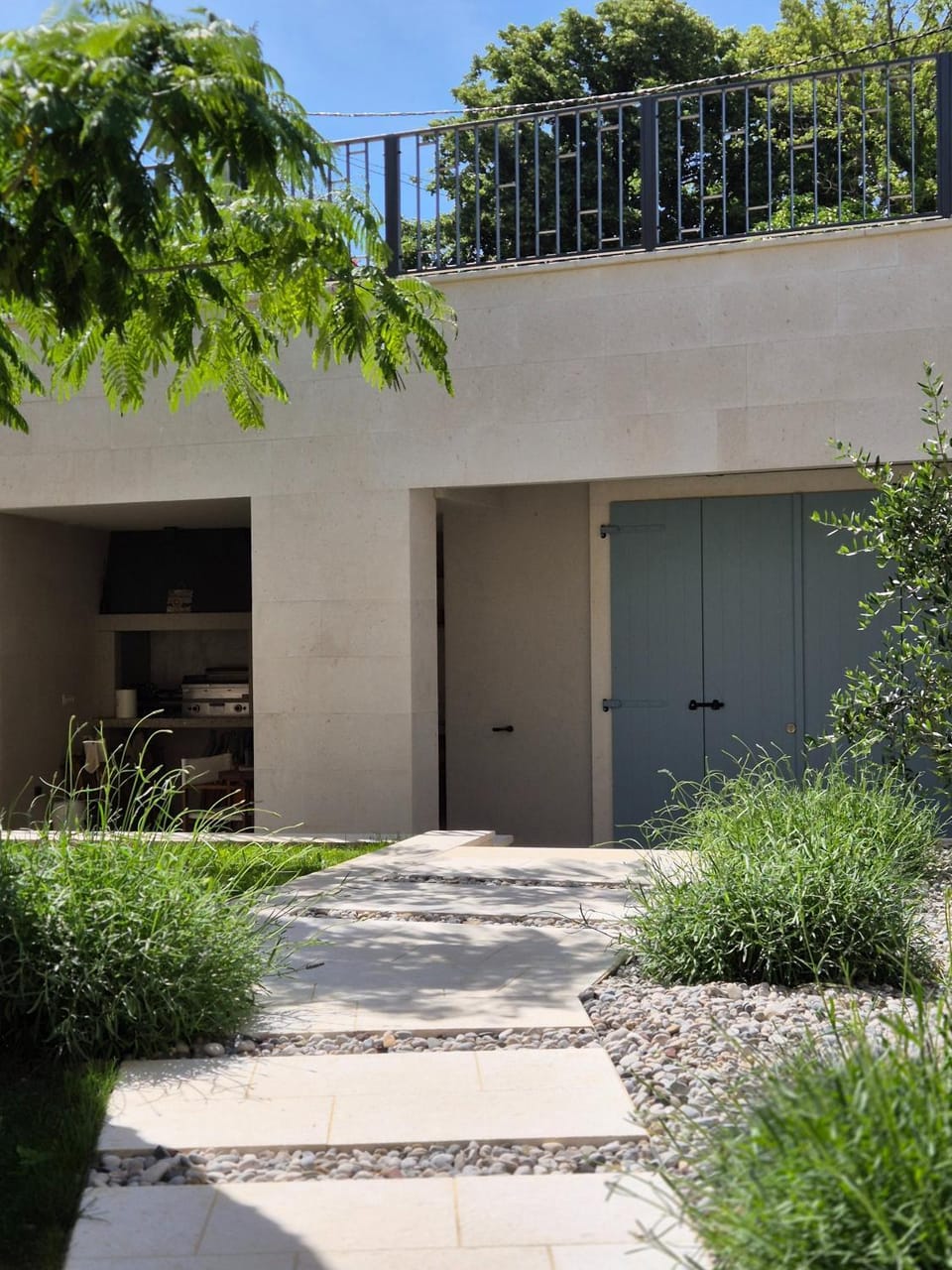 Property building, Patio
