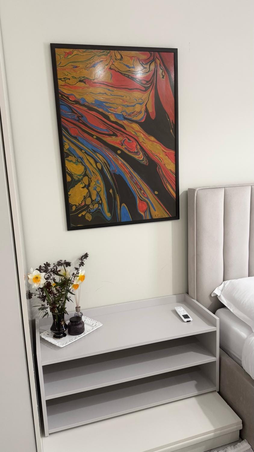 Bed, Photo of the whole room, Decorative detail, Bedroom