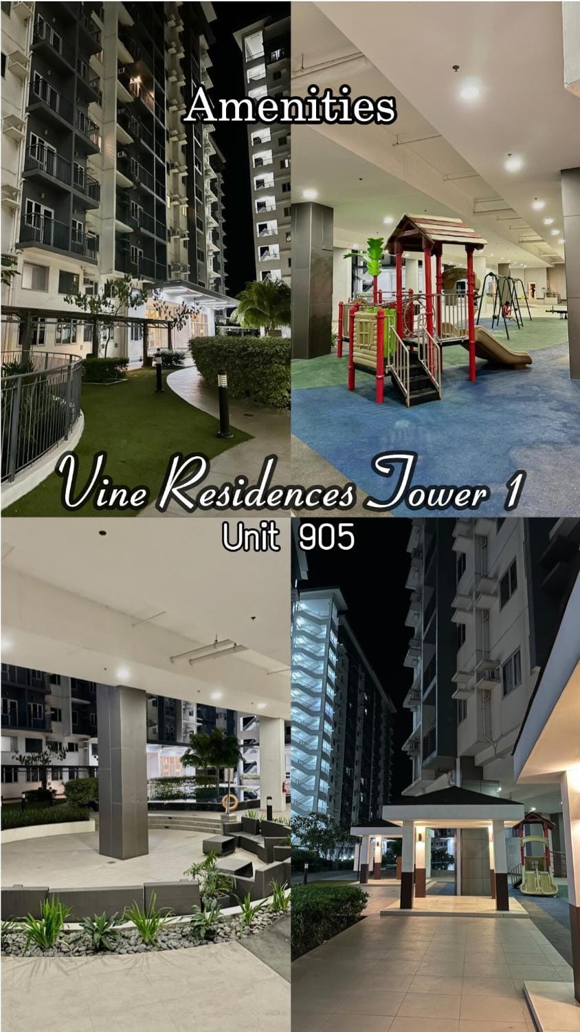Vine Residences 2BR, Unli WiFi, PrimeVideo, freeparking Near Mall, Kiddie Pool 902 Apartment in Quezon City
