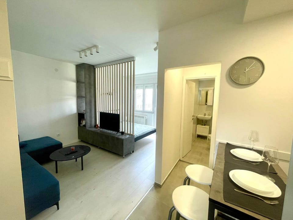 Kitchen or kitchenette, Living room, Photo of the whole room, Seating area, Bedroom