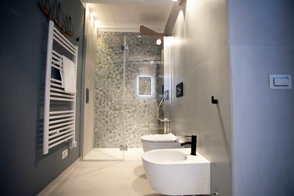 Shower, Toilet, Bathroom, bidet, towels