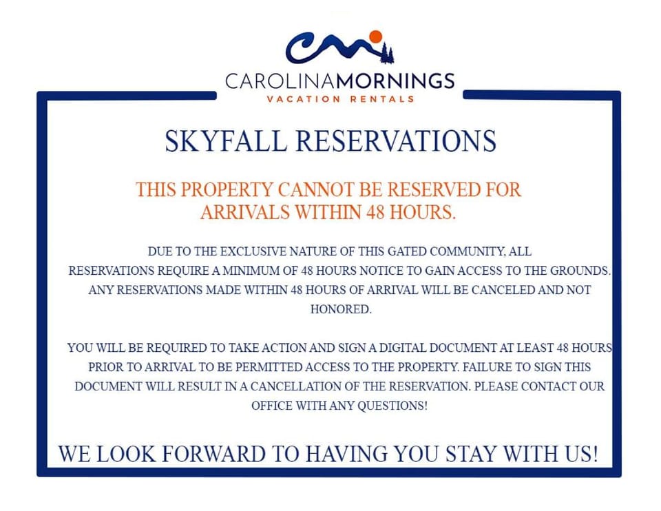 Skyfall by Carolina Mornings House in Tennessee