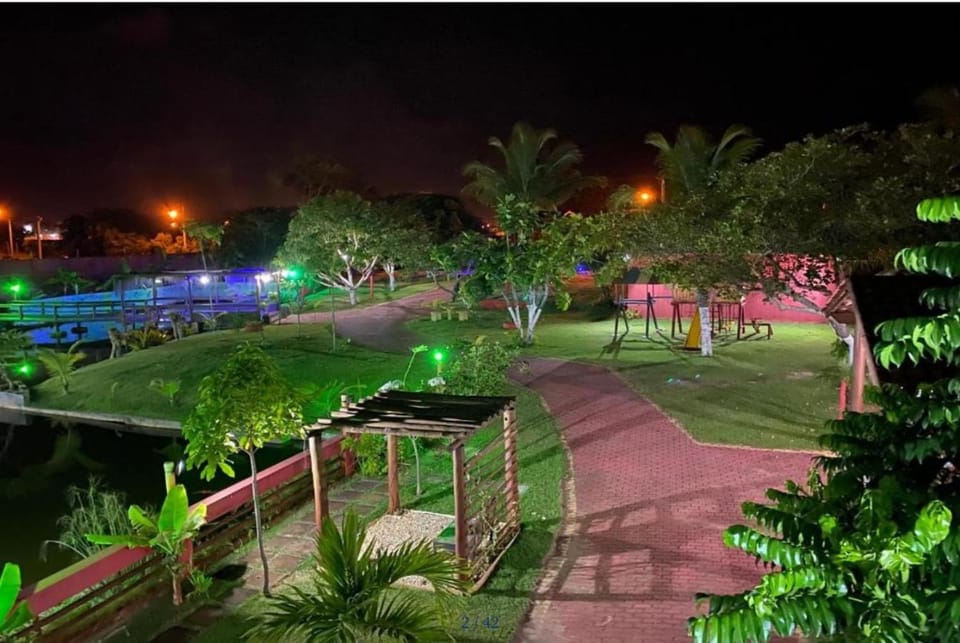 Night, Natural landscape, Garden, Garden view