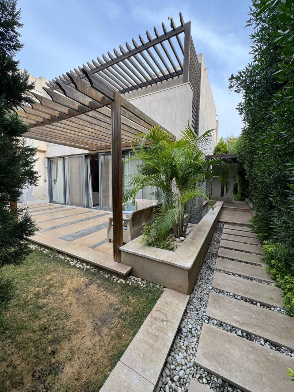 Property building, Garden view