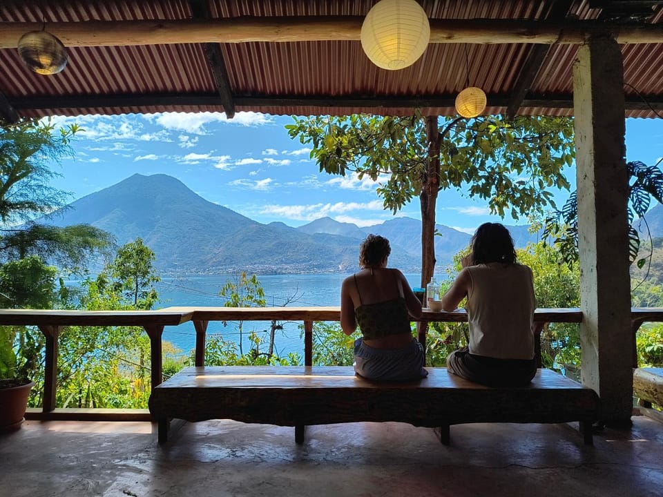 Nearby landmark, People, Natural landscape, View (from property/room), Balcony/Terrace, Guests, Mountain view, group of guests