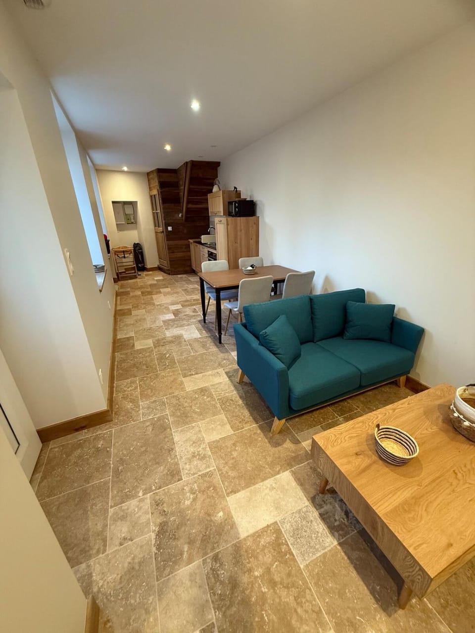 Living room, Seating area, Dining area