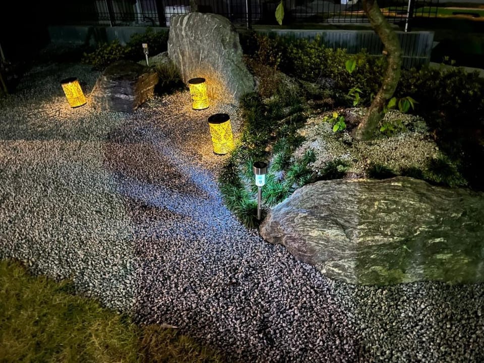 Night, Garden, Garden view