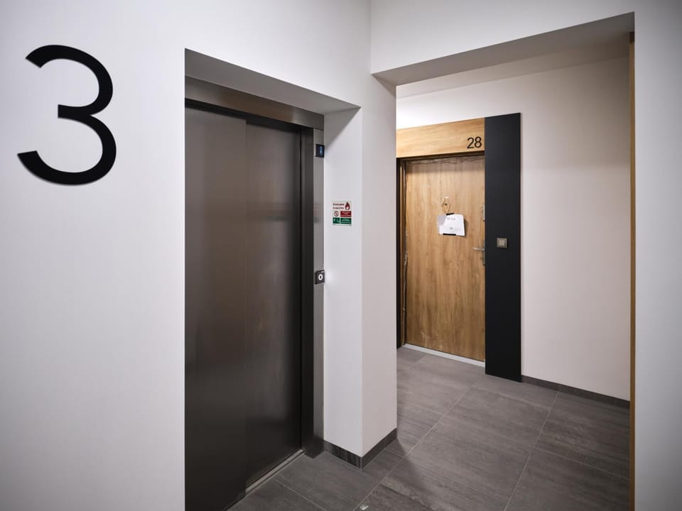 Property building, elevator
