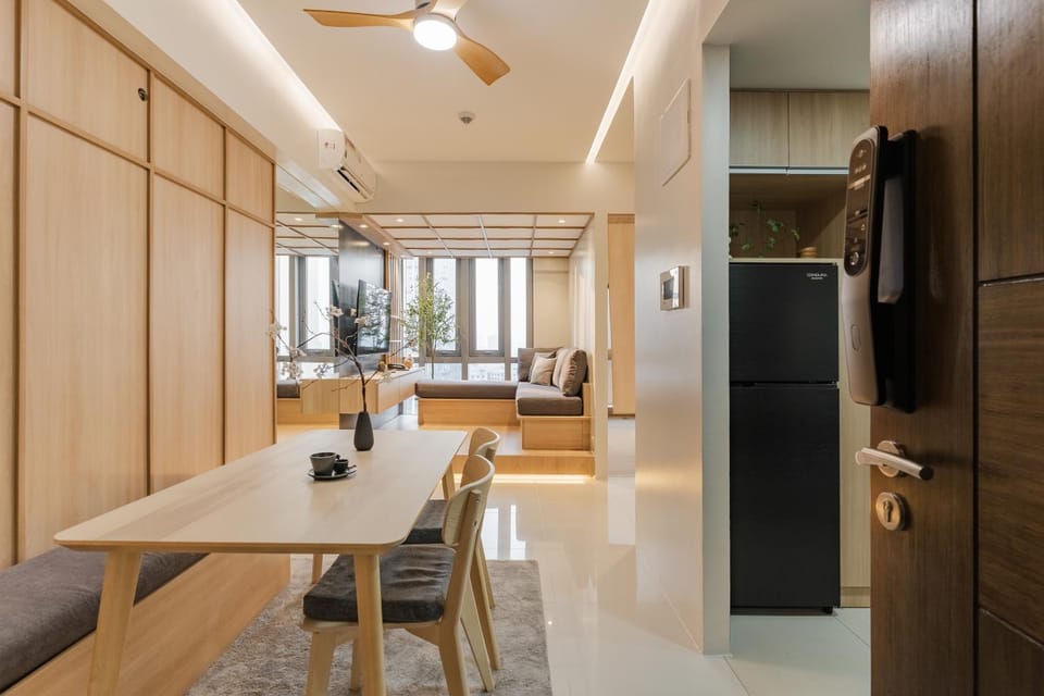 Eastwood City 1BR Muji Home Luxe Minimalist Fast WiFi Apartment in Pasig