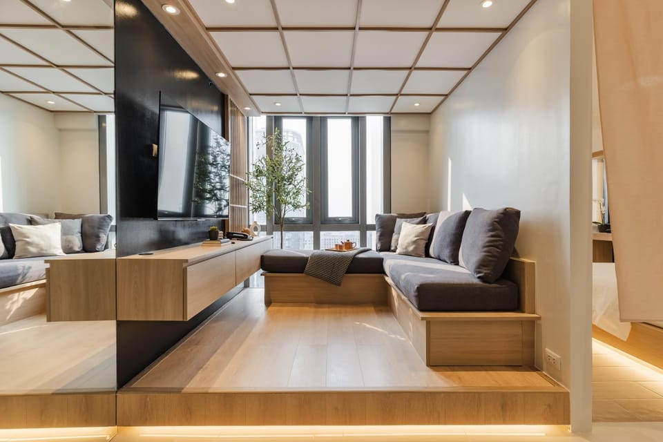 Eastwood City 1BR Muji Home Luxe Minimalist Fast WiFi Apartment in Pasig