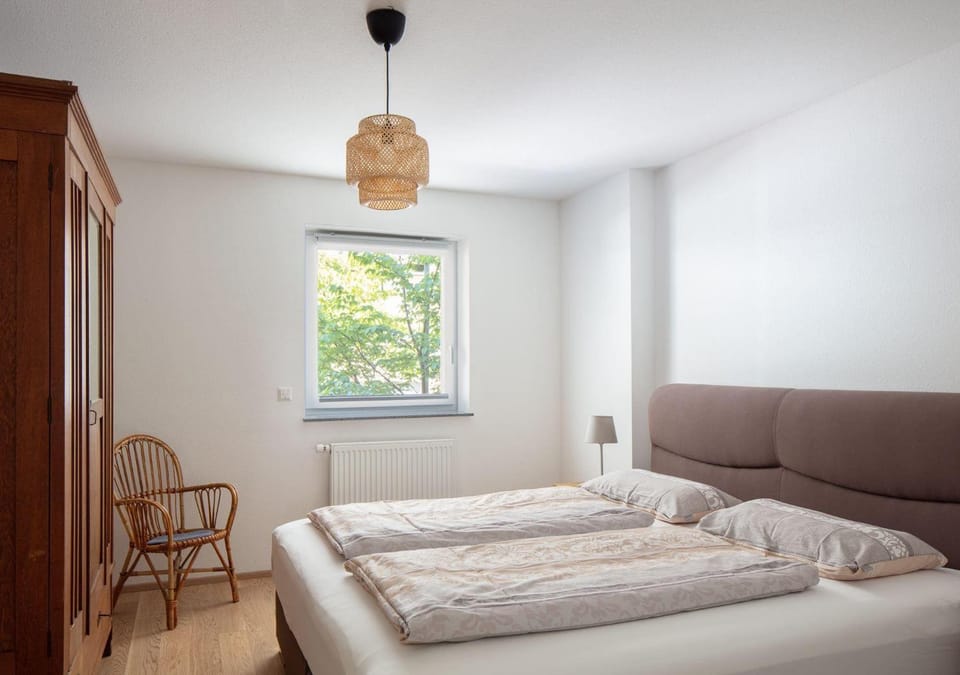 Bed, Photo of the whole room, Bedroom, towels, wardrobe