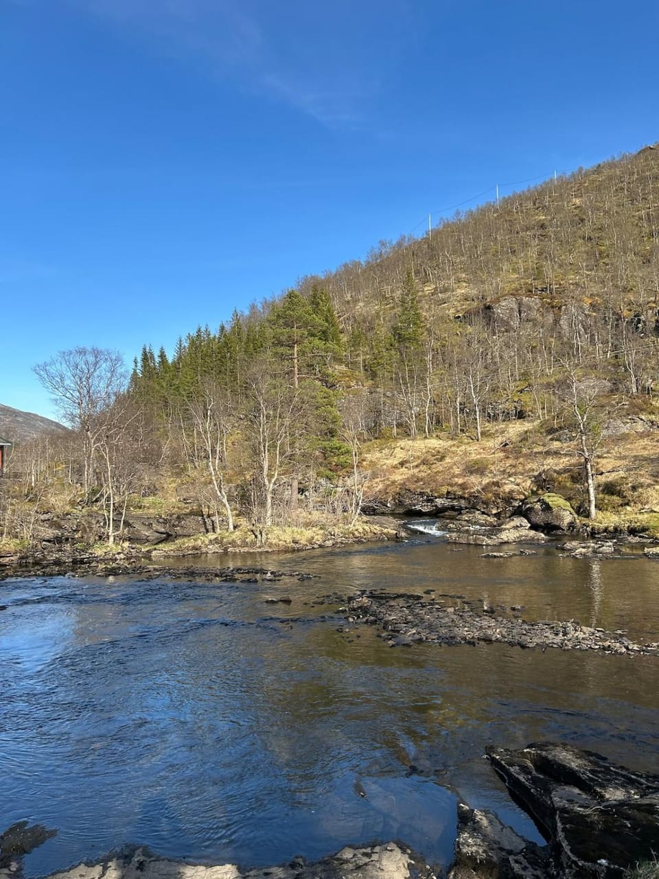 Spring, Day, Hiking, Hiking, Mountain view, River view