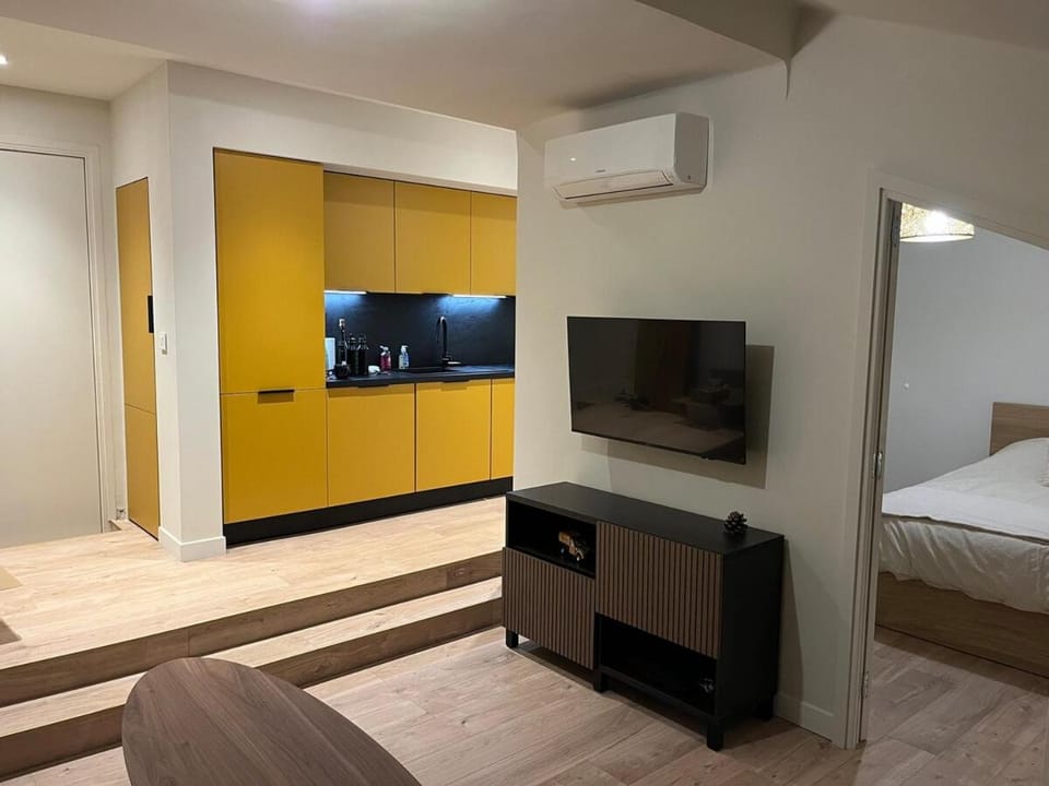 Communal lounge/ TV room, TV and multimedia, Kitchen or kitchenette, Evening entertainment, air conditioner