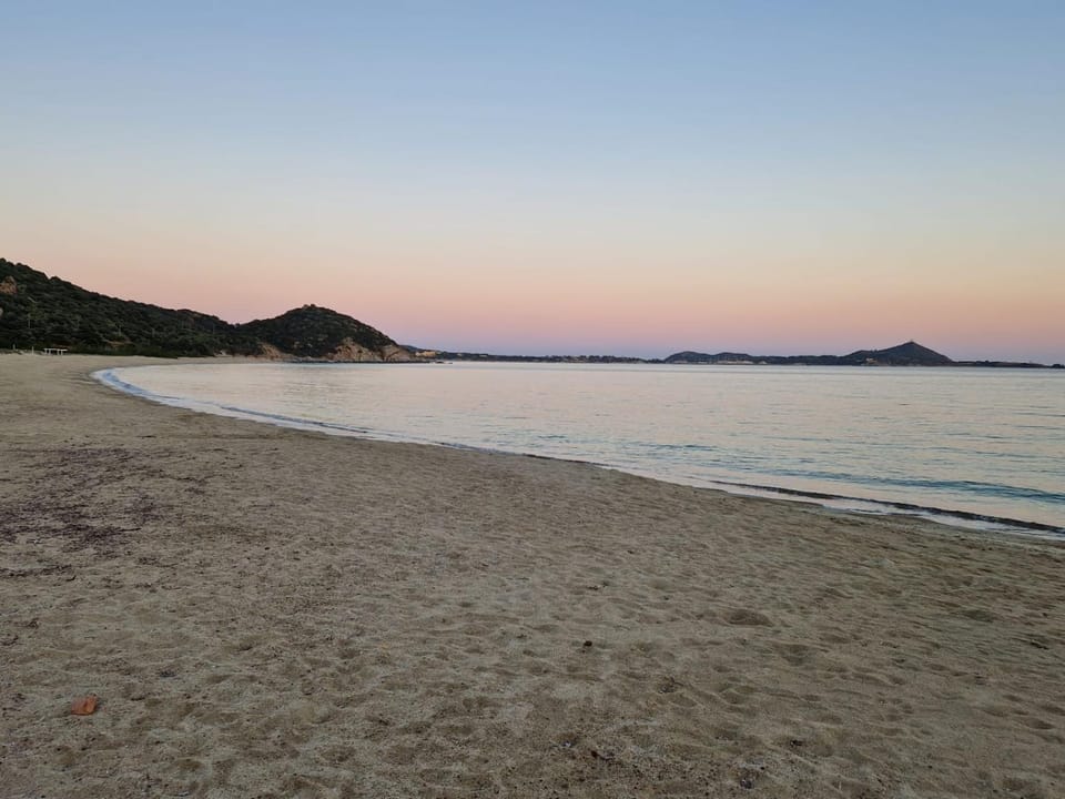 Beach, Sea view, Sunset