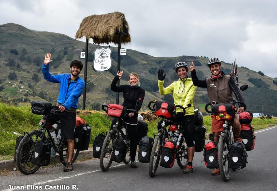 Cycling, group of guests