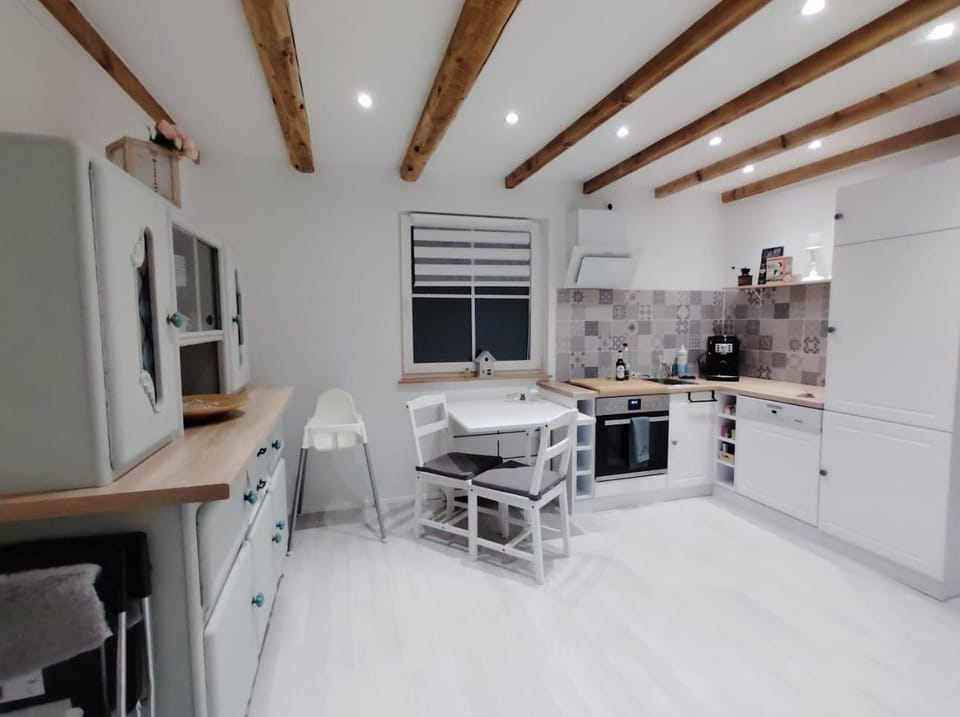 Kitchen or kitchenette, Dining area, oven, stove