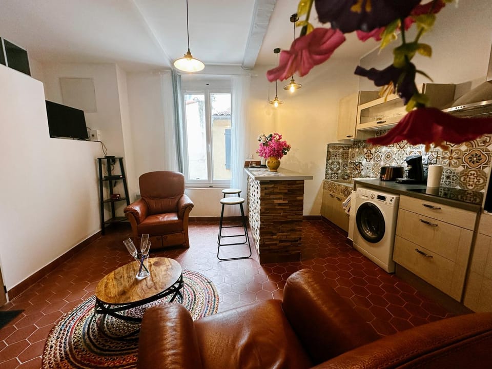 Communal lounge/ TV room, TV and multimedia, Kitchen or kitchenette, minibar, oven, stove, washing machine