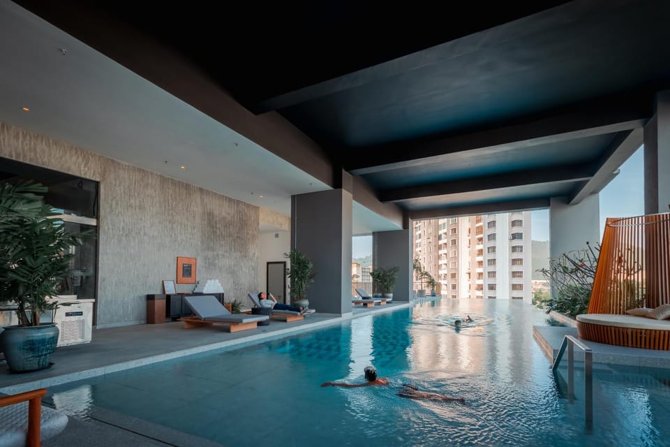 Pool view, Swimming pool, Swimming pool, sunbed