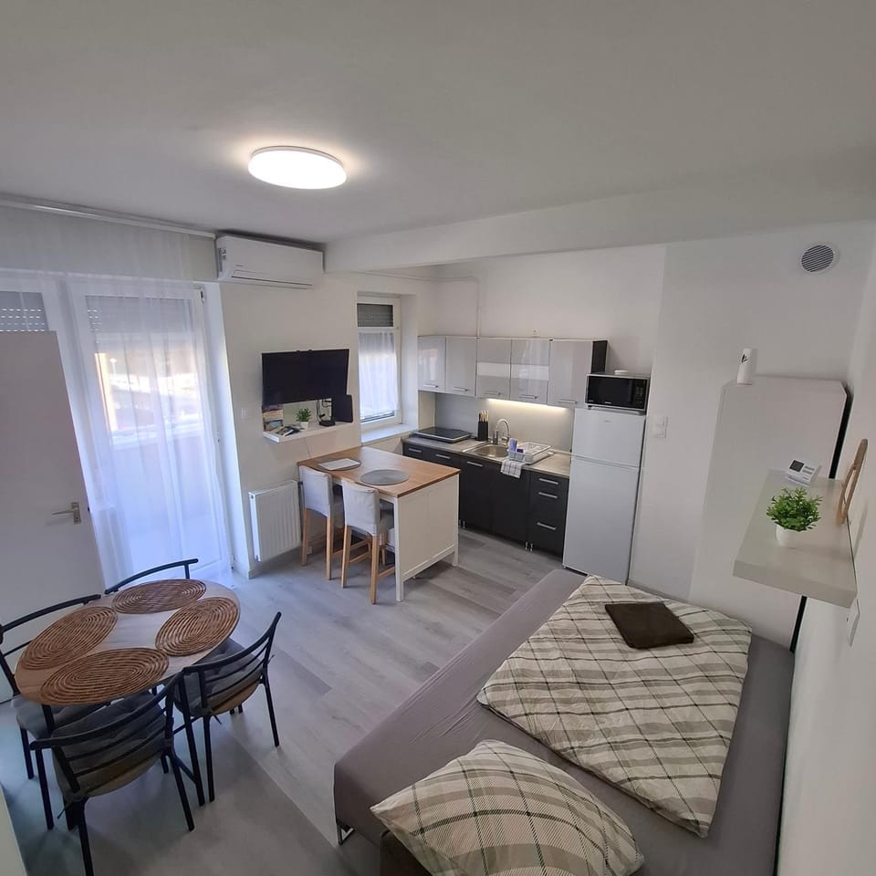 TV and multimedia, Kitchen or kitchenette, Living room, Photo of the whole room, Dining area