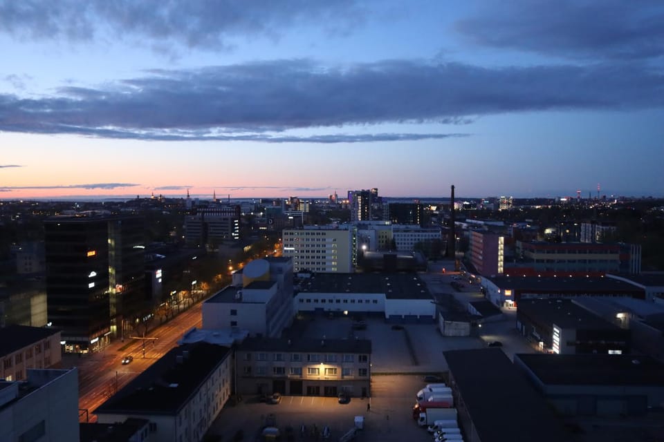 Night, Neighbourhood, City view, Sunset