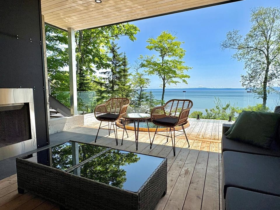 Patio, River view