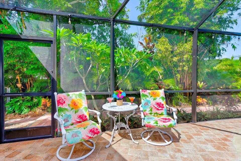 Patio, Garden view, Swimming pool