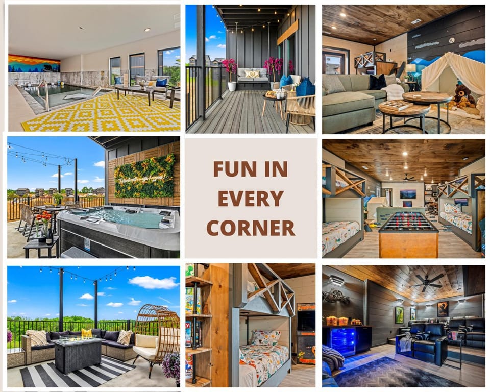 Free Waterpark Lux Retreat with 6Bed 7Bath, Pool, Hot Tub, Theater room - 22 House in Sevierville